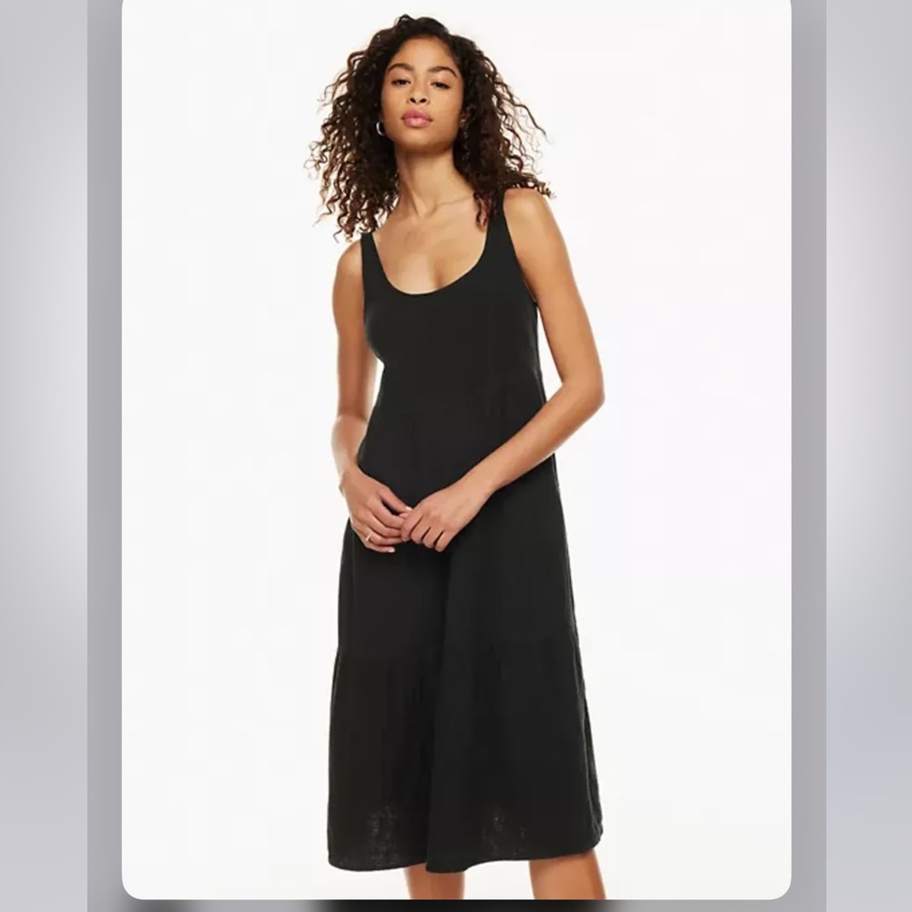 Wilfred Black Midi Tank Dress